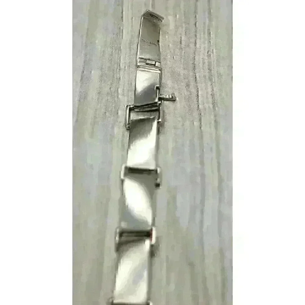 Tiffany & Co Sterling Silver Gehry Torque Link Bracelet Mens 8.5